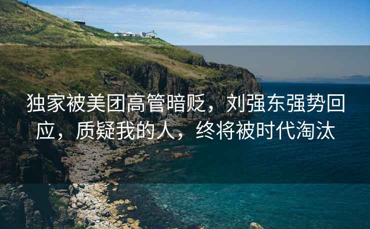 獨家被美團高管暗貶，劉強東強勢回應，質(zhì)疑我的人，終將被時(shí)代淘汰