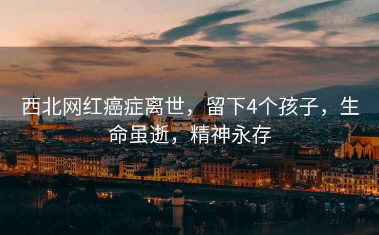 西北網(wǎng)紅癌癥離世，留下4個(gè)孩子，生命雖逝，精神永存