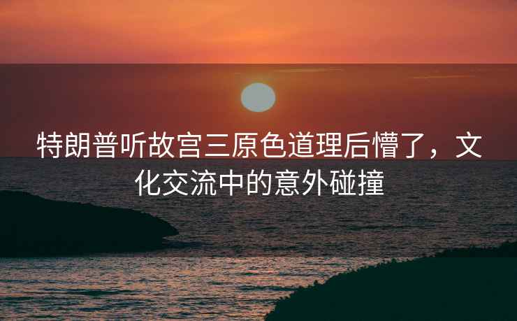 特朗普聽(tīng)故宮三原色道理后懵了，文化交流中的意外碰撞