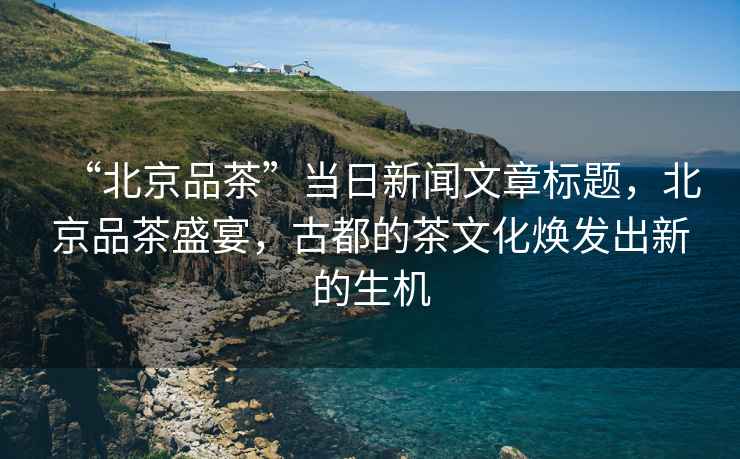 “北京品茶”當日新聞文章標題，北京品茶盛宴，古都的茶文化煥發(fā)出新的生機