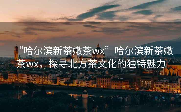 “哈爾濱新茶嫩茶wx”哈爾濱新茶嫩茶wx，探尋北方茶文化的獨特魅力
