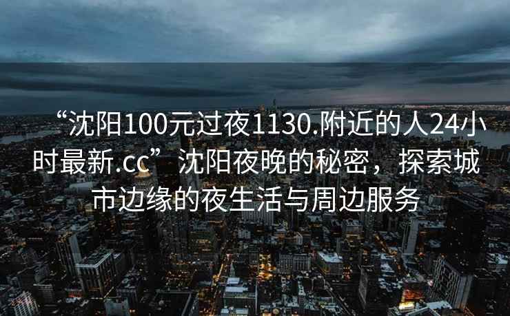 “沈陽(yáng)100元過(guò)夜1130.附近的人24小時(shí)最新.cc”沈陽(yáng)夜晚的秘密，探索城市邊緣的夜生活與周邊服務(wù)