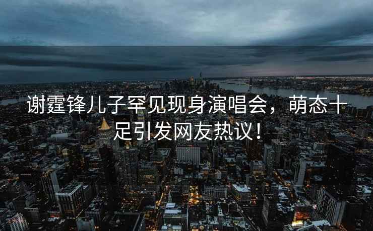謝霆鋒兒子罕見(jiàn)現身演唱會(huì )，萌態(tài)十足引發(fā)網(wǎng)友熱議！