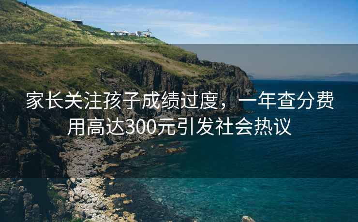 家長(cháng)關(guān)注孩子成績(jì)過(guò)度，一年查分費用高達300元引發(fā)社會(huì )熱議