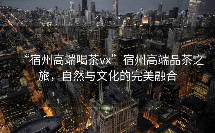 “宿州高端喝茶vx”宿州高端品茶之旅，自然與文化的完美融合