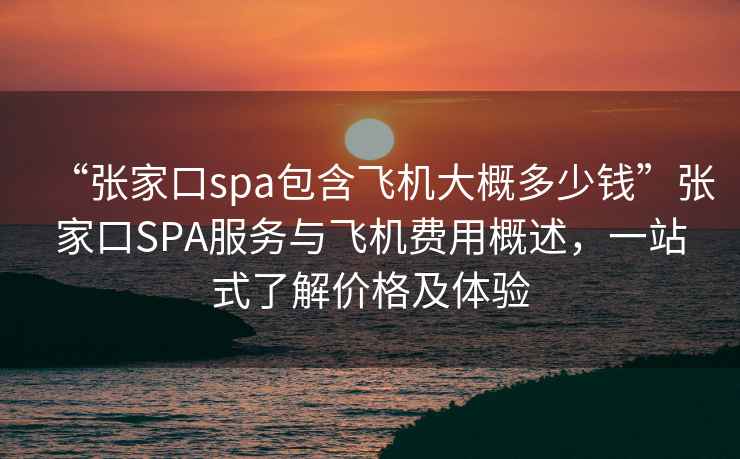 “張家口spa包含飛機大概多少錢(qián)”張家口SPA服務(wù)與飛機費用概述，一站式了解價(jià)格及體驗