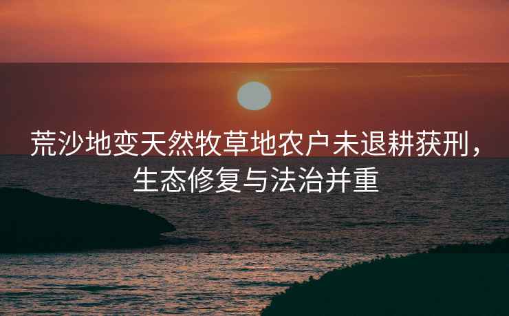 荒沙地變天然牧草地農戶(hù)未退耕獲刑，生態(tài)修復與法治并重