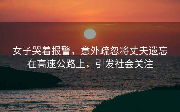 女子哭著(zhù)報警，意外疏忽將丈夫遺忘在高速公路上，引發(fā)社會(huì )關(guān)注