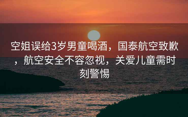 空姐誤給3歲男童喝酒，國泰航空致歉，航空安全不容忽視，關(guān)愛(ài)兒童需時(shí)刻警惕