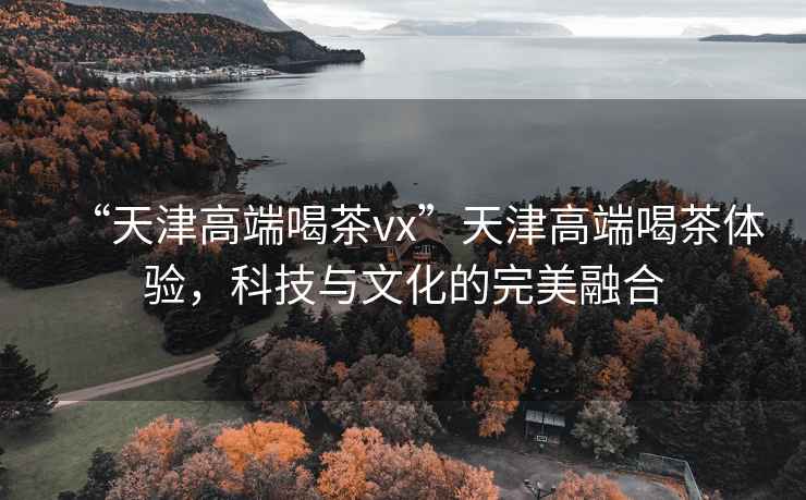 “天津高端喝茶vx”天津高端喝茶體驗，科技與文化的完美融合