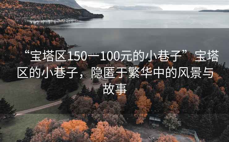 “寶塔區150一100元的小巷子”寶塔區的小巷子，隱匿于繁華中的風(fēng)景與故事
