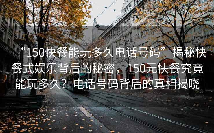 “150快餐能玩多久電話(huà)號碼”揭秘快餐式娛樂(lè )背后的秘密，150元快餐究竟能玩多久？電話(huà)號碼背后的真相揭曉