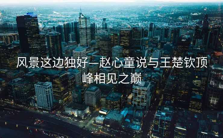 風(fēng)景這邊獨好—趙心童說(shuō)與王楚欽頂峰相見(jiàn)之巔