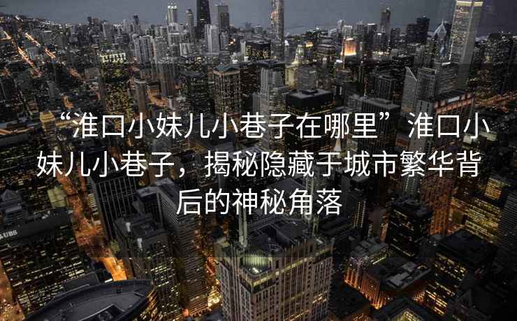 “淮口小妹兒小巷子在哪里”淮口小妹兒小巷子，揭秘隱藏于城市繁華背后的神秘角落