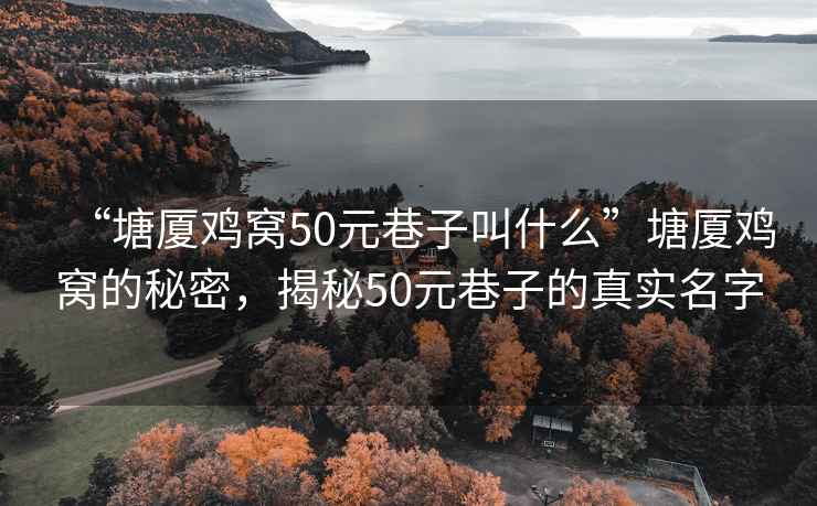 “塘廈雞窩50元巷子叫什么”塘廈雞窩的秘密，揭秘50元巷子的真實(shí)名字
