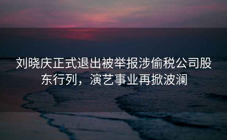 劉曉慶正式退出被舉報涉偷稅公司股東行列，演藝事業(yè)再掀波瀾