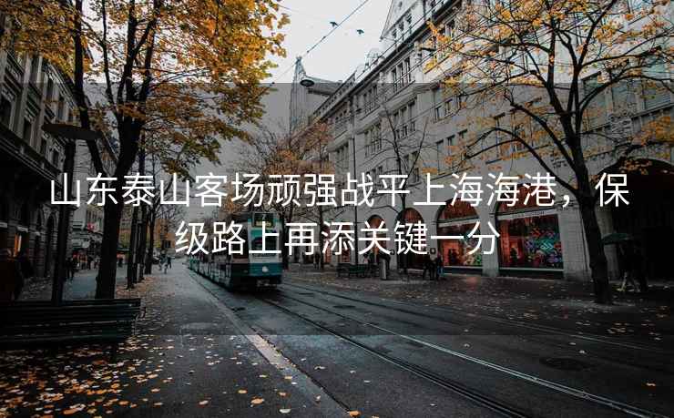山東泰山客場(chǎng)頑強戰平上海海港，保級路上再添關(guān)鍵一分
