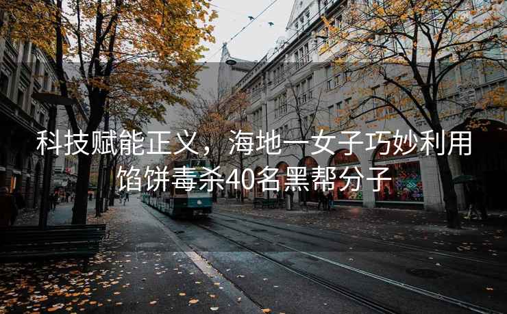 科技賦能正義，海地一女子巧妙利用餡餅毒殺40名黑幫分子