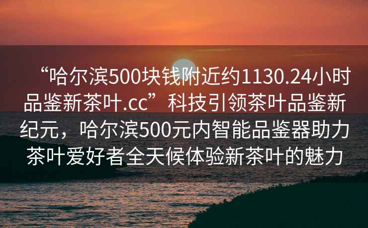 “哈爾濱500塊錢(qián)附近約1130.24小時(shí)品鑒新茶葉.cc”科技引領(lǐng)茶葉品鑒新紀元，哈爾濱500元內智能品鑒器助力茶葉愛(ài)好者全天候體驗新茶葉的魅力