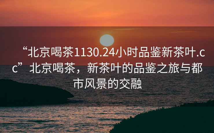 “北京喝茶1130.24小時(shí)品鑒新茶葉.cc”北京喝茶，新茶葉的品鑒之旅與都市風(fēng)景的交融