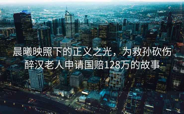晨曦映照下的正義之光，為救孫砍傷醉漢老人申請國賠128萬(wàn)的故事
