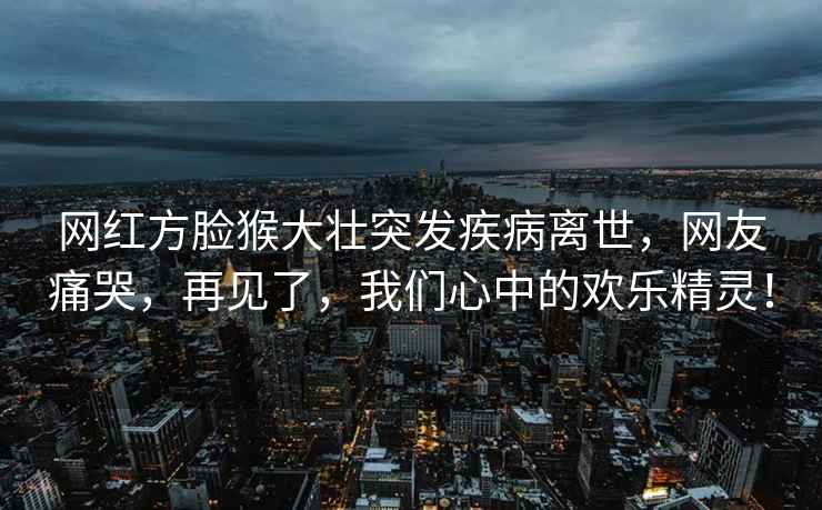 網(wǎng)紅方臉猴大壯突發(fā)疾病離世，網(wǎng)友痛哭，再見(jiàn)了，我們心中的歡樂(lè )精靈！