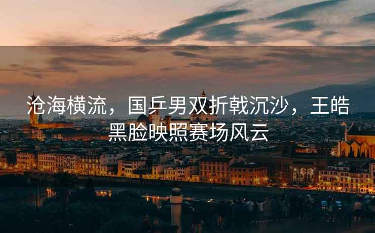 滄海橫流，國乒男雙折戟沉沙，王皓黑臉映照賽場(chǎng)風(fēng)云