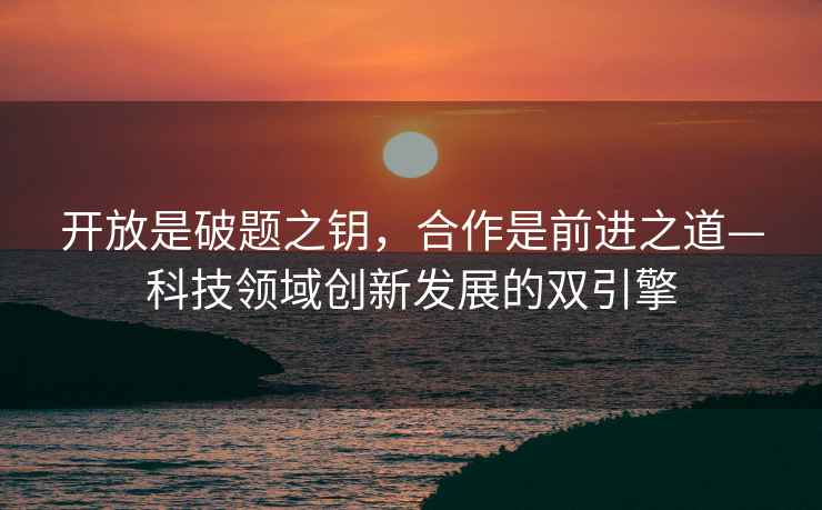 開(kāi)放是破題之鑰，合作是前進(jìn)之道—科技領(lǐng)域創(chuàng  )新發(fā)展的雙引擎