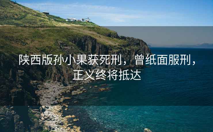 陜西版孫小果獲死刑，曾紙面服刑，正義終將抵達