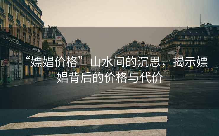“嫖娼價(jià)格”山水間的沉思，揭示嫖娼背后的價(jià)格與代價(jià)