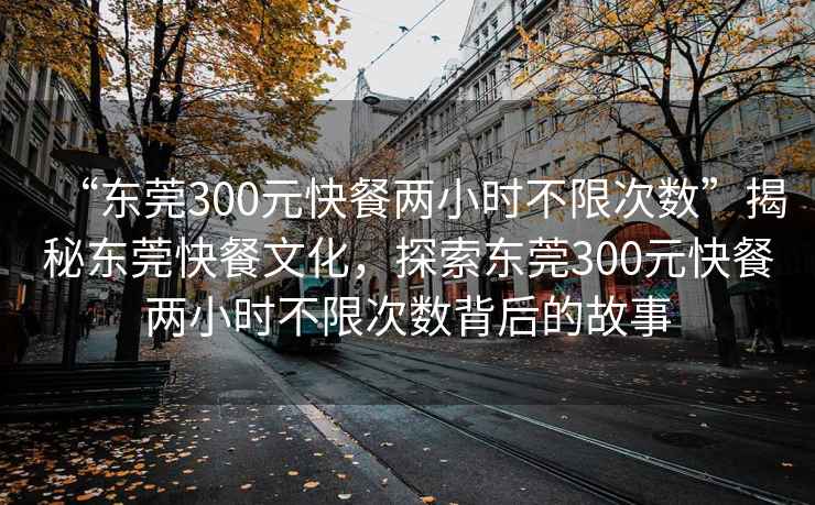 “東莞300元快餐兩小時(shí)不限次數”揭秘東莞快餐文化，探索東莞300元快餐兩小時(shí)不限次數背后的故事