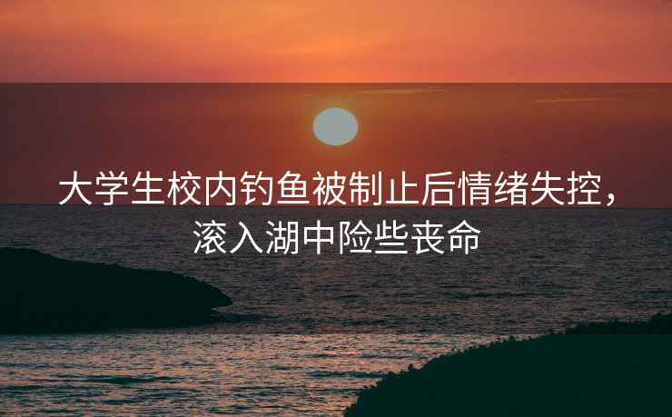 大學(xué)生校內釣魚(yú)被制止后情緒失控，滾入湖中險些喪命