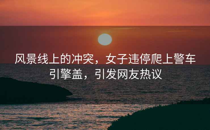 風(fēng)景線(xiàn)上的沖突，女子違停爬上警車(chē)引擎蓋，引發(fā)網(wǎng)友熱議