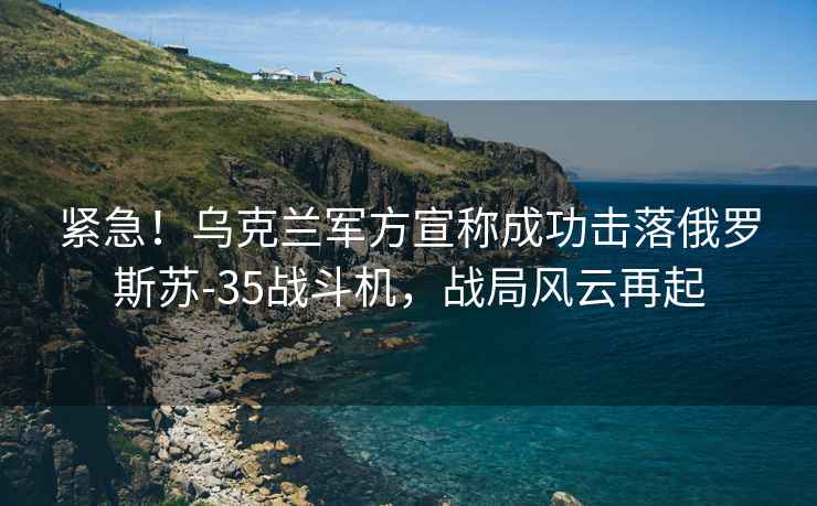 緊急！烏克蘭軍方宣稱(chēng)成功擊落俄羅斯蘇-35戰斗機，戰局風(fēng)云再起