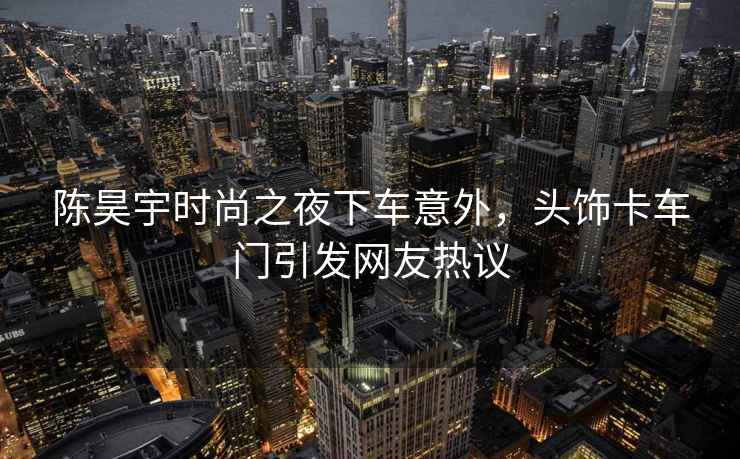 陳昊宇時(shí)尚之夜下車(chē)意外，頭飾卡車(chē)門(mén)引發(fā)網(wǎng)友熱議