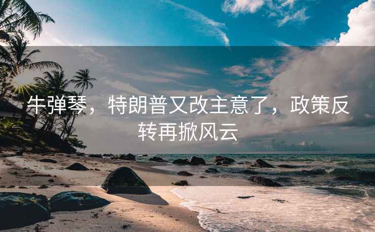 牛彈琴，特朗普又改主意了，政策反轉再掀風(fēng)云