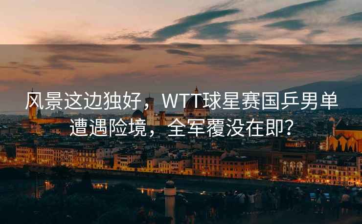 風(fēng)景這邊獨好，WTT球星賽國乒男單遭遇險境，全軍覆沒(méi)在即？