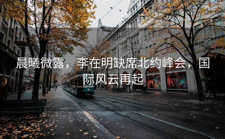 晨曦微露，李在明缺席北約峰會(huì )，國際風(fēng)云再起