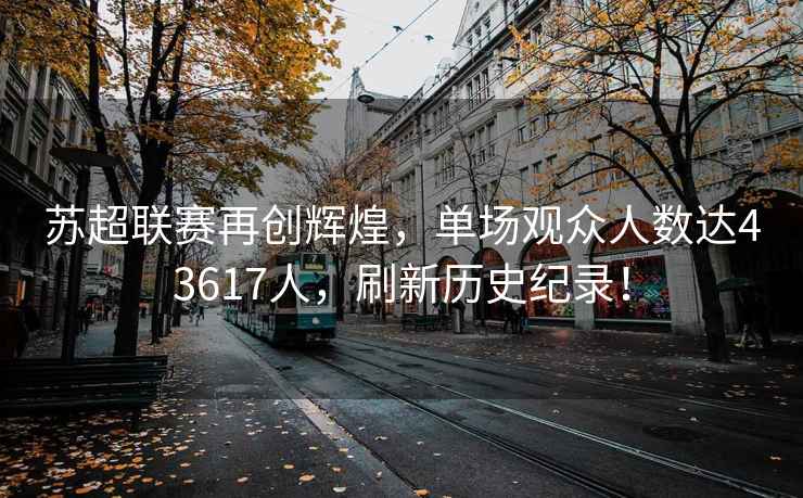 蘇超聯(lián)賽再創(chuàng  )輝煌，單場(chǎng)觀(guān)眾人數達43617人，刷新歷史紀錄！