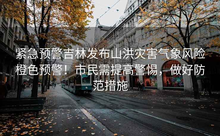 緊急預警吉林發(fā)布山洪災害氣象風(fēng)險橙色預警！市民需提高警惕，做好防范措施