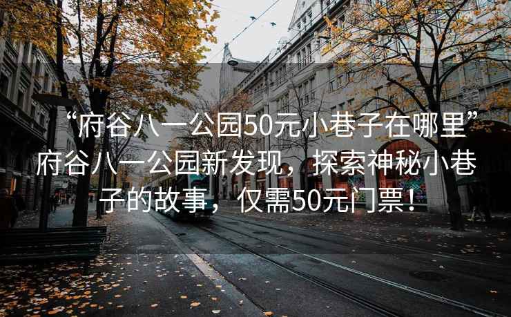 “府谷八一公園50元小巷子在哪里”府谷八一公園新發(fā)現，探索神秘小巷子的故事，僅需50元門(mén)票！