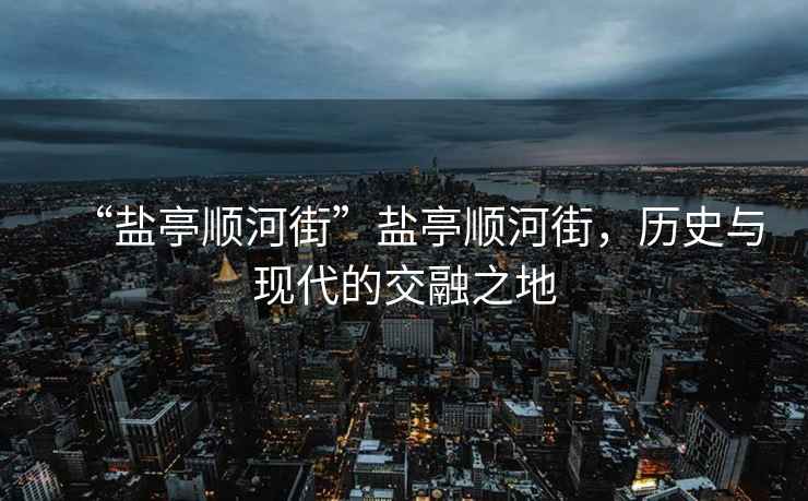 “鹽亭順河街”鹽亭順河街，歷史與現代的交融之地