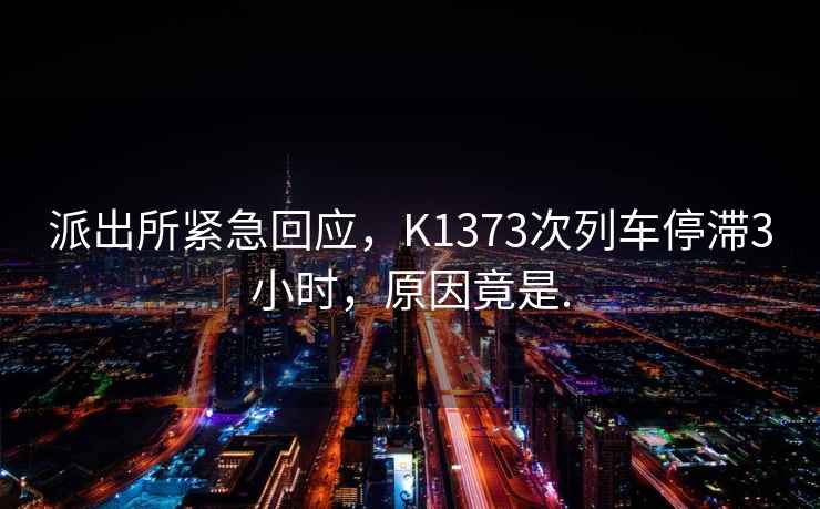 派出所緊急回應，K1373次列車(chē)停滯3小時(shí)，原因竟是.