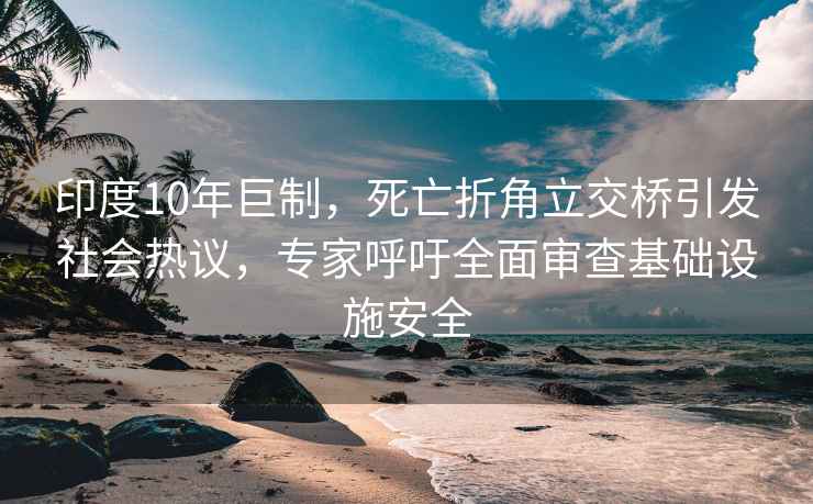 印度10年巨制，死亡折角立交橋引發(fā)社會(huì )熱議，專(zhuān)家呼吁全面審查基礎設施安全