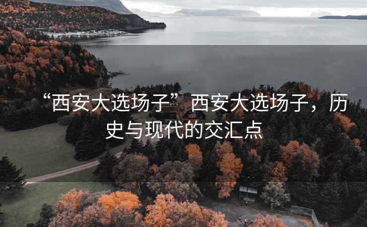 “西安大選場(chǎng)子”西安大選場(chǎng)子，歷史與現代的交匯點(diǎn)