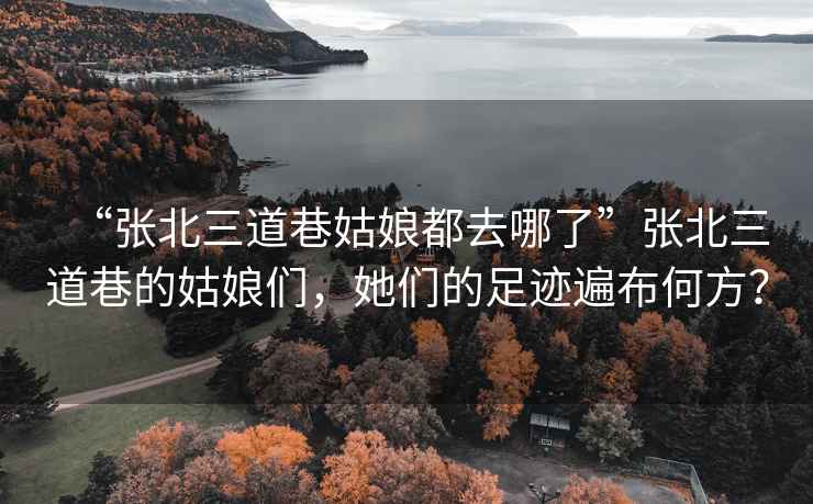 “張北三道巷姑娘都去哪了”張北三道巷的姑娘們，她們的足跡遍布何方？