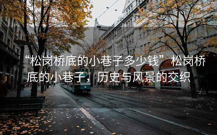 “松崗橋底的小巷子多少錢(qián)”松崗橋底的小巷子，歷史與風(fēng)景的交織