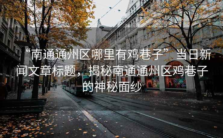 “南通通州區哪里有雞巷子”當日新聞文章標題，揭秘南通通州區雞巷子的神秘面紗