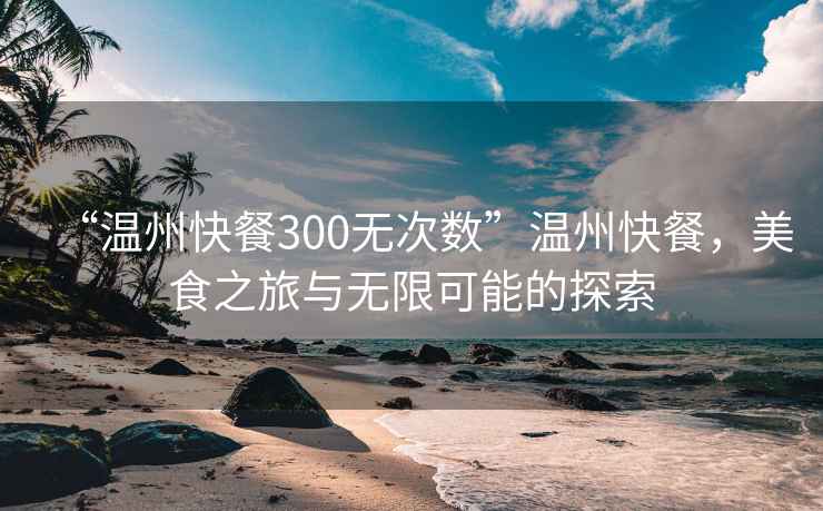 “溫州快餐300無(wú)次數”溫州快餐，美食之旅與無(wú)限可能的探索