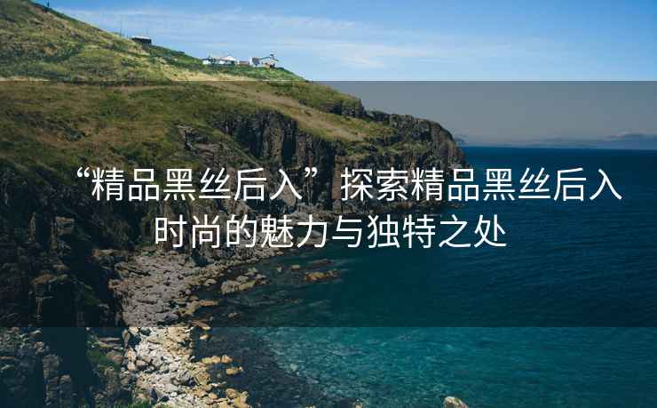 “精品黑絲后入”探索精品黑絲后入時(shí)尚的魅力與獨特之處